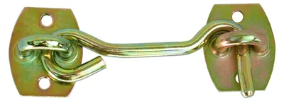 Produktbild von Sturmhaken mit Öse Platten Torbefestigung 8 x 120 mm Fensterhaken Verzinkt