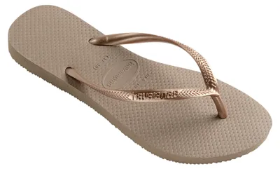 Produktbild von Havaianas Slim, Weiblich, Erwachsener, Flip-Flops, Roségold, Einfarbig, Flacher Absatz