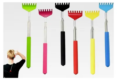Produktbild von Rückenkratzer, 6 Stück Teleskop Rückenkratzer, Tragbarer Ausziehbarer Rückenkratzer, für Kopfmassage, Rücken, Beine, Männer und Frauen