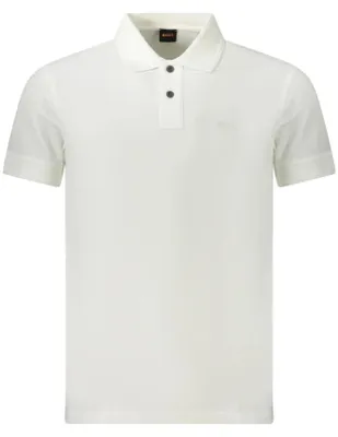 Zdjęcie produktu dla Boss Orange Prime Polo regular fit biały jednokolorowy bawełna
