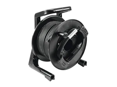 Productafbeelding van PSSO DMX-kabeltrommel, XLR, 30 meter, zwart, Neutrik, 2x0,22 (3030745H)