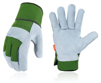 Image de Gants de jardin, en cuir, résistants aux épines, pour le jardinage