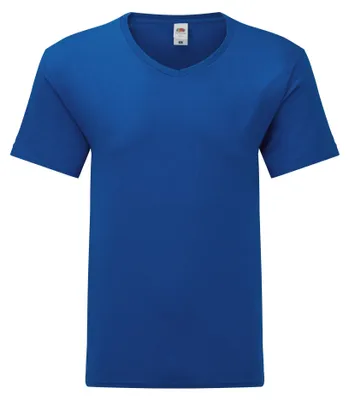 Produktbild von Fruit of the Loom - "Iconic 150" T-Shirt V-Ausschnitt für Herren FK3189 (M) (Königsblau)