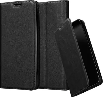 Produktbild von Cadorabo Hülle für Samsung Galaxy A10 / M10 Schutz Hülle in Schwarz Handyhülle Etui Case Cover Magnetverschluss
