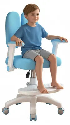 Produktbild von Ergonomischer Kinderarbeitsstuhl mit verstellbarer Höhe und Rollen