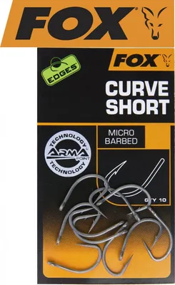 Produktbild von Fox Edges Armapoint Curve Shank Short Hooks - 10 Karpfenhaken, Größe:7