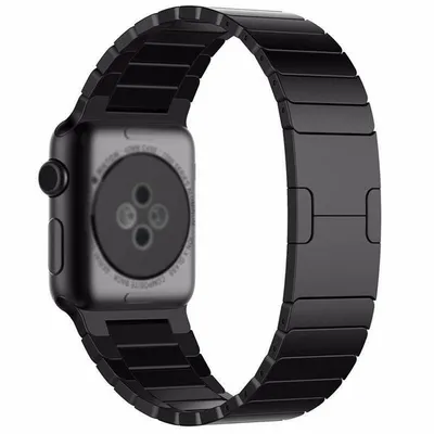 Produktbild von Strap-It Apple Watch Ultra Luxus Metallarmband (Schwarz)