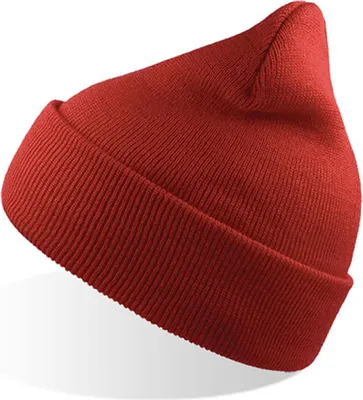Produktbild von Atlantis WIND | Herren Winter Beanie mit Bündchen - Farbe: Off Red - Größe: One Size
