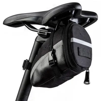 Immagine prodotto di Borsa da sella impermeabile per bicicletta - Compatta - Universale - MTB, bici da corsa, bici da città - con cerniera - Accessori per biciclette - Borsa da trasporto