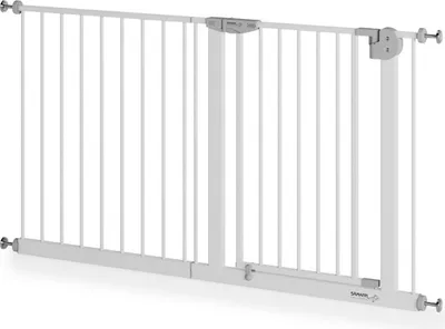 Produktbild von Türschutzgitter & Treppenschutz, Tür mit 90° Stop, ohne Bohren 131-141 cm