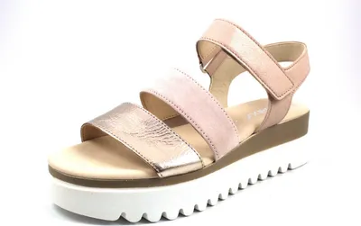 Produktbild von Gabor Shoes Plateausandale - Rosa Leder Größe: 39 Normal