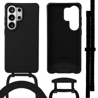 Image de Coque arrière colorée imoshion avec cordon amovible et MagSafe pour Samsung Galaxy S26 Ultra - Noir