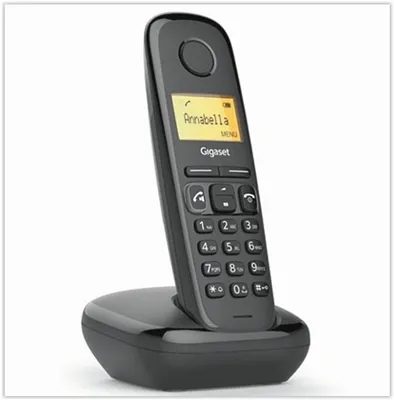 Immagine prodotto di Gigaset Gigaset A270 - Telefono singolo DECT - Funzione vivavoce - Display retroilluminato giallo - Nero