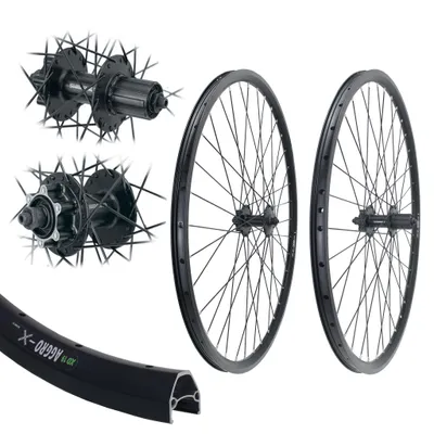 Produktbild von Aggro-X 28" LAUFRADSATZ MTB 19-622 Hohlkammer 6-Loch Scheibenbremse 8/9/10fach Shimano Kassette