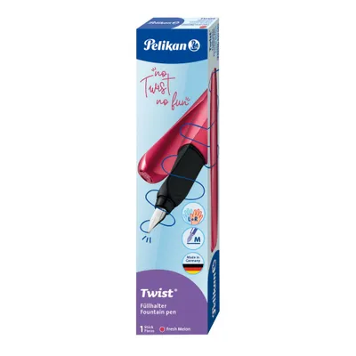Obrázek produktu pro Pelikan Büro 820080 Pelikan plnicí pero Twist Fresh Melon M pro praváky a leváky skládací krabička