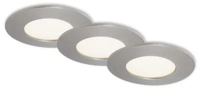 Produktbild von Briloner LED Einbauleuchte 3er Set LED-Platine/48W matt-nickel
