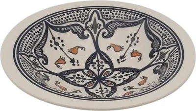 Zdjęcie produktu dla Tebsi Marokański czarny talerz - D 23 cm
