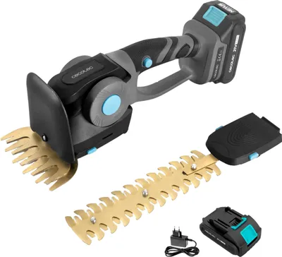 Image de Ciseaux à haies sans fil 2 en 1 TitaniumSword 2120 Hand XL de Cecotec. Batterie 21V, moteur sans balais (brushless)