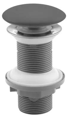 Produktbild von Ablaufgarnitur 5/4“ click-clack, Keramik Stopfen, H. 20-70 mm, Anthrazit