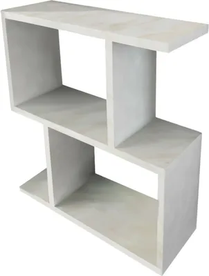 Produktbild von Wohnzimmertisch Dpezzell, Niedriger Wohnzimmertisch, Kaffeeregal, Couchtisch für Sofa, 50x18h55 cm, Weiß
