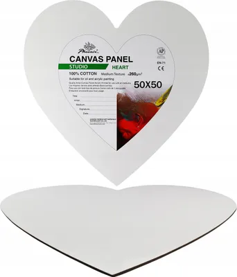 Produktbild von Malerei Leinwand Herz 50 x 50 cm Malerei Substrat Panel Board