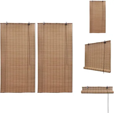 Obrázok produktu pre vidaXL Bambusové žalúzie 2 ks. 100x160 cm hnedé - Žalúzie a rolety