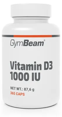 Produktbild von GymBeam - Vitamin D3 1000 IU, 365 caps