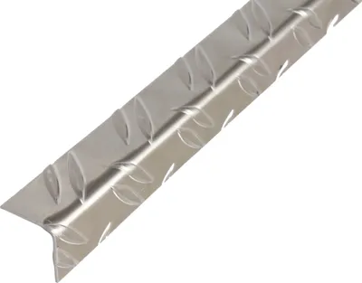 Zdjęcie produktu dla Alberts 497408 Profil kątowy, wytłoczenie faliste, aluminium, półwyrób, 1000 x 29,5 x 29,5 mm, zestaw 2 szt