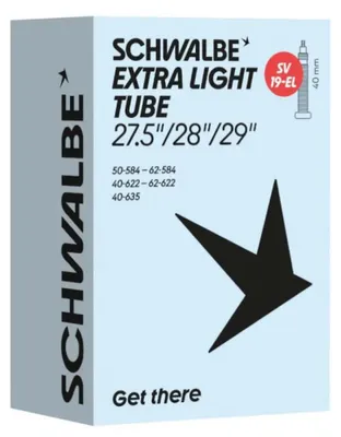 Immagine prodotto di Camera Schwalbe SV19-EL Extralight 27 - 5/28/29" 40 mm SV - camera d'aria leggera per MTB...