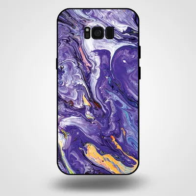 Zdjęcie produktu dla Smartphonica Etui na telefon Samsung Galaxy S8 Plus z marmurowym nadrukiem - Etui z TPU z marmurowym wzorem - Złoto-fioletowy