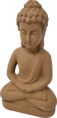 Produktbild von Asia Buddha Statue 28cm Braun Keramik Feng Shui