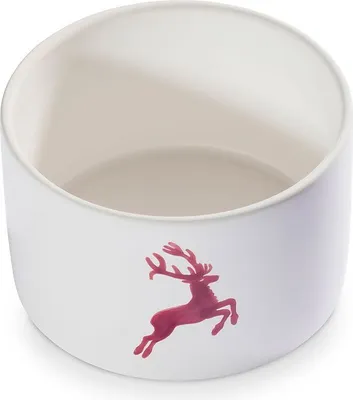 Produktbild von Gmundner Keramik Bordeauxroter Hirsch Unterteil Vorratsdose 9cm
