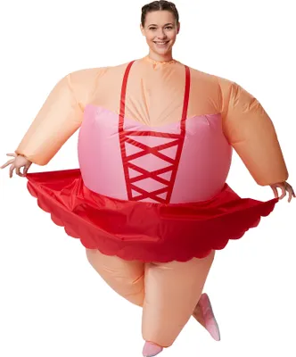 Produktbild von Selbstaufblasbares Kostüm Ballerina - rosa
