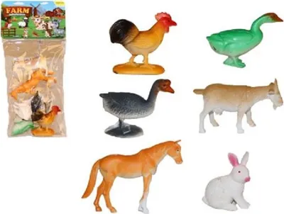 Produktbild von Farm Tiere Spielzeug 6 Stück im Set