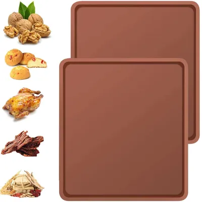 Silikon-Backmatte 2er-Set, 37,5x30 cm, antihaftbeschichtet, BPA-frei