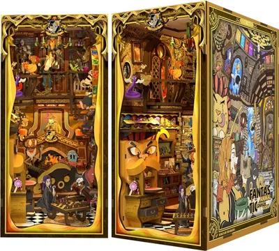 Image de puzzle 3D, dos de livre DIY, communaut d'animaux fantastiques, Cutebee, 307 pices