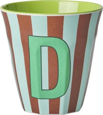 Produktbild von Rice Becher - GRÜN/BRAUN - Buchstabe D