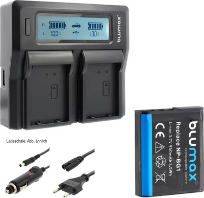 Produktbild von 1x Akku + Lader für Sony NP-F550  NP-F330  F550 F730 F770 F930 F970 3500 mAh