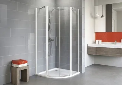 Produktbild von Runddusche Schulte Alexa Style 2.0 R550 80x80 cm Klarglas Profilfarbe alpinweiß