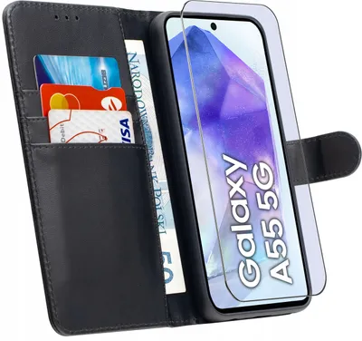 Obrázok produktu pre Puzdro pre Samsung A55 5G | KOŽENÉ PUZDRO TOKRA CLASSIC + SKLO