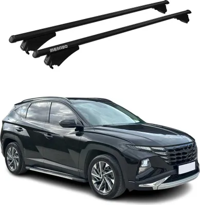 Produktbild von Menabo Grundträger Dachträger für Hyundai Tucson 2020-2025 ABE Alu Schwarz 2x