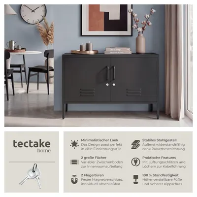 Produktbild von tectake® Sideboard Baker Kippschutz, höhenverstellbare Füße