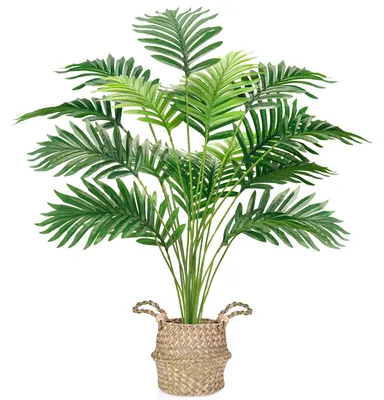 Obrázok produktu pre Umelá palma Areca v pletenom koši s rúčkami