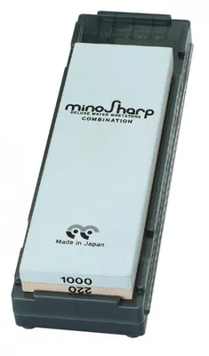 Produktbild von Minosharp Wetzstein + Minosharp Wetzstein Messführungen - 2 Stück