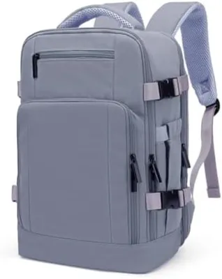 Produktbild von PolkaHome® Handgepäck-Rucksack 40x20x25 cm – Wasserdichtes Oxford-Polyester, Lila