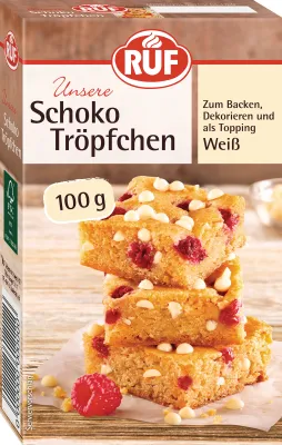 Produktbild von RUF Schoko Tröpfchen Weiß