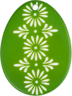 Zdjęcie produktu dla Dekoracja jajko zielone - 35x25 mm - Zielone
