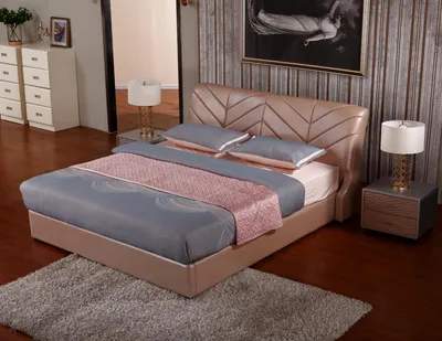 Produktbild von Modernes Luxus Design Bett XXL Betten Stil Hotel Doppel Leder 140 160 180x200cm