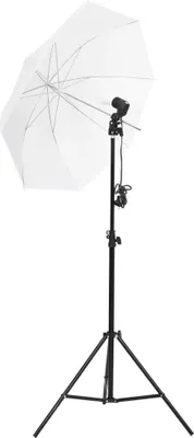 Image de vidaXL Kit d'éclairage pour studio photo avec trépieds & parapluies