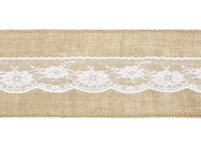 Produktbild von Jute Dekostoff Monet 2,75m x 15cm